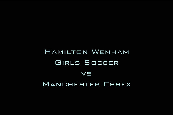 Hamilton Wenham Girls Soccer vs Manchester-Essex