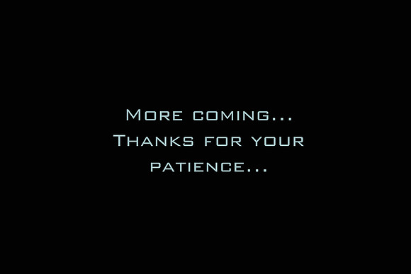 More coming... Thanks for your patience...