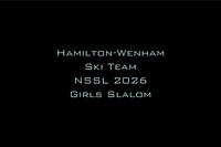 Hamilton-Wenham Ski Team NSSL 2026 Girls Slalom