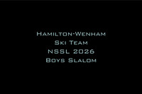 Hamilton-Wenham Ski Team NSSL 2026 Boys Slalom