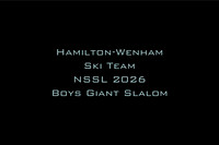 Hamilton-Wenham Ski Team NSSL 2026 Boys Giant Slalom