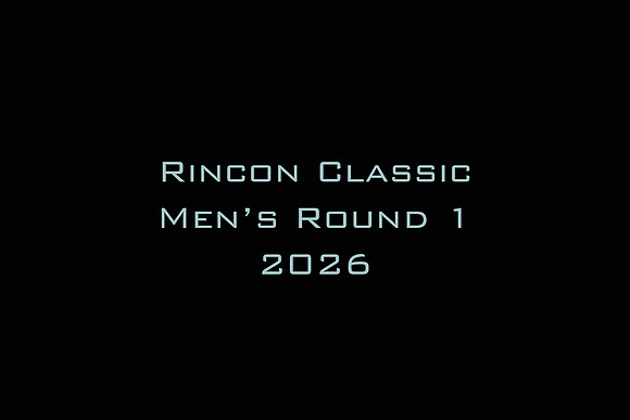 Rincon Classic Men's Round 1 2026
