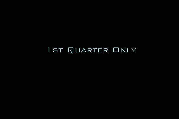 1st Quarter Only