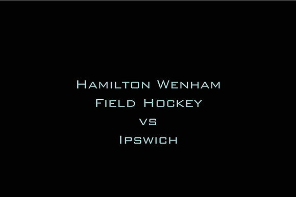Hamilton-Wenham Field Hockey vs Ipswich
