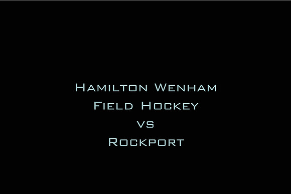 Hamilton-Wenham Field Hockey vs Rockport