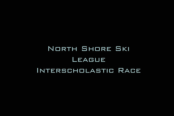 North Shore Ski League Interscholastic Race