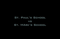 St. Paul's School vs St. Mark's