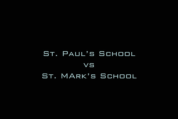St. Paul's School vs St. Mark's