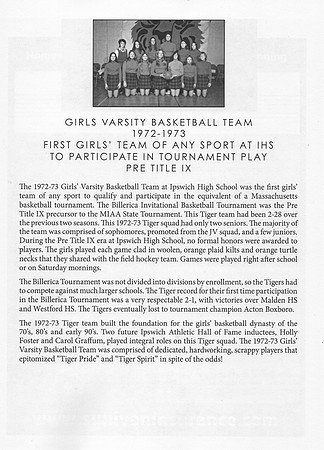 Ipswich HOF 72-'73 Girls BB