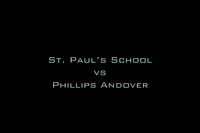 St. Paul’s School vs Phillips Andover