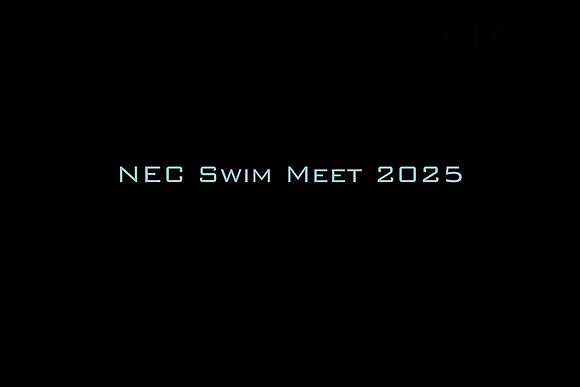 NEC Swim Meet 2025